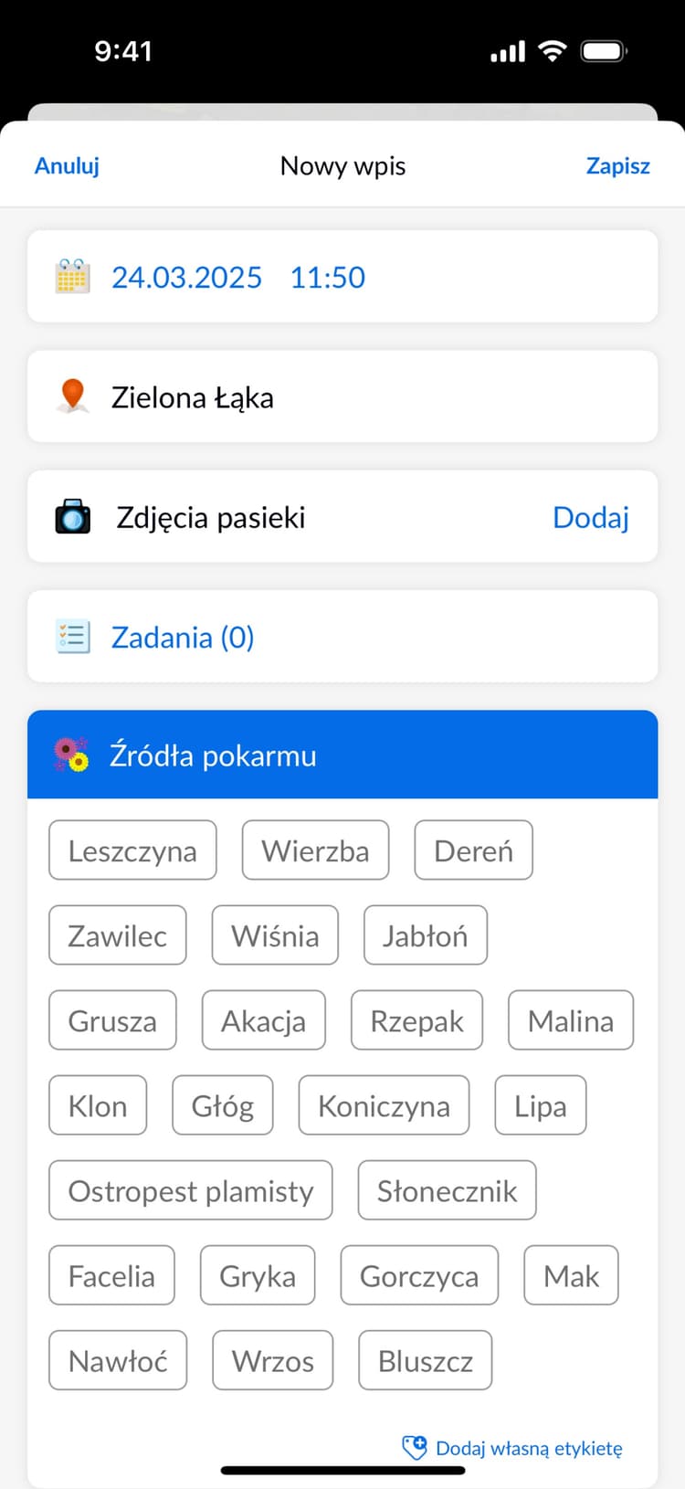 Beentry mobile record form preview