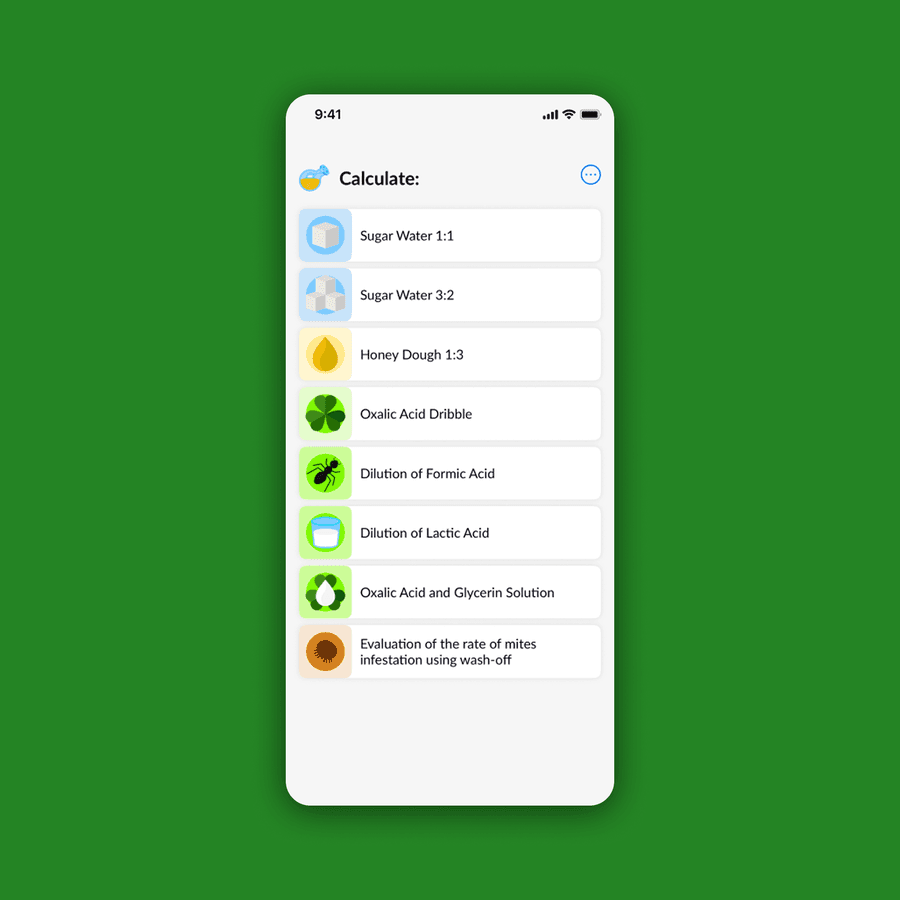 Easy calculations for beekeepers